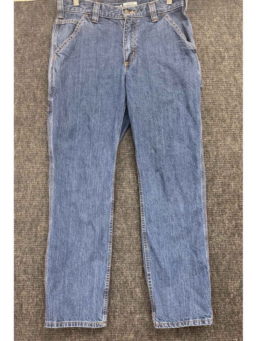 Carhartt BD4941 Carpenter Jeans Loose Fit Mens 30x30 Dark Wash